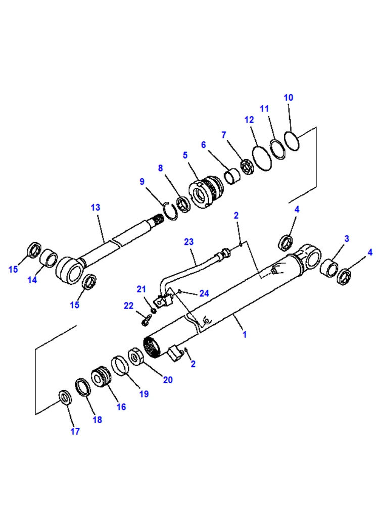 KOMATSU PC16R-2 BOOM/ARM/BUCKET/BLADE/SWING CYLINDER SEAL KIT AND MAIN PUMP MAIN VALVE SWING MOTOR TRAVEL MOTOR SWIVEL JOINT KIT