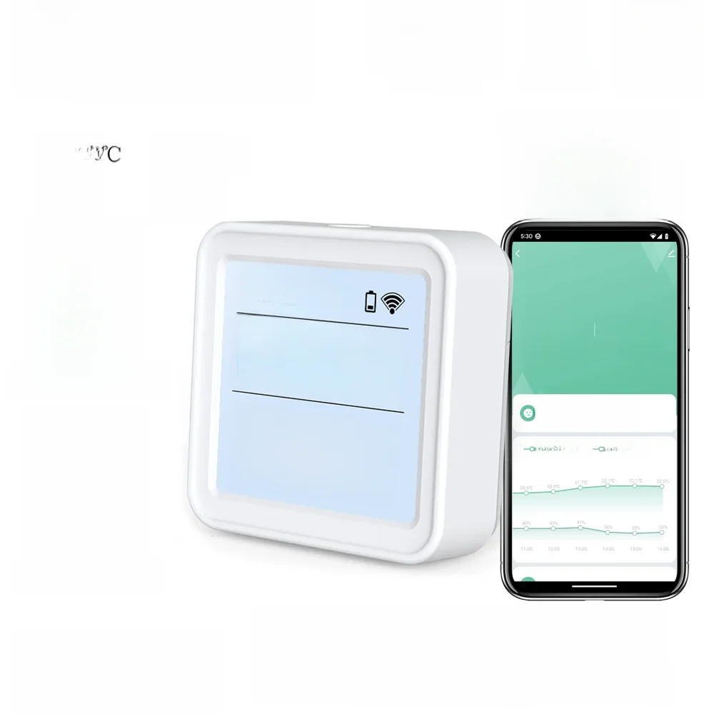 Tuya WIFI Smart Température Capteur D'humidité Hygromètre Thermomètre Rétro-Éclairage Smart Vie Soutien Alexa Google Assistant