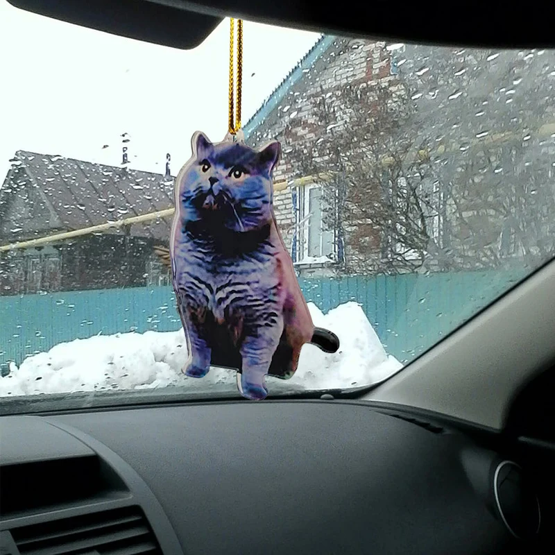 

acrylic cute interior rearview mirror decorative pendant wholesale，Cat series pendant
