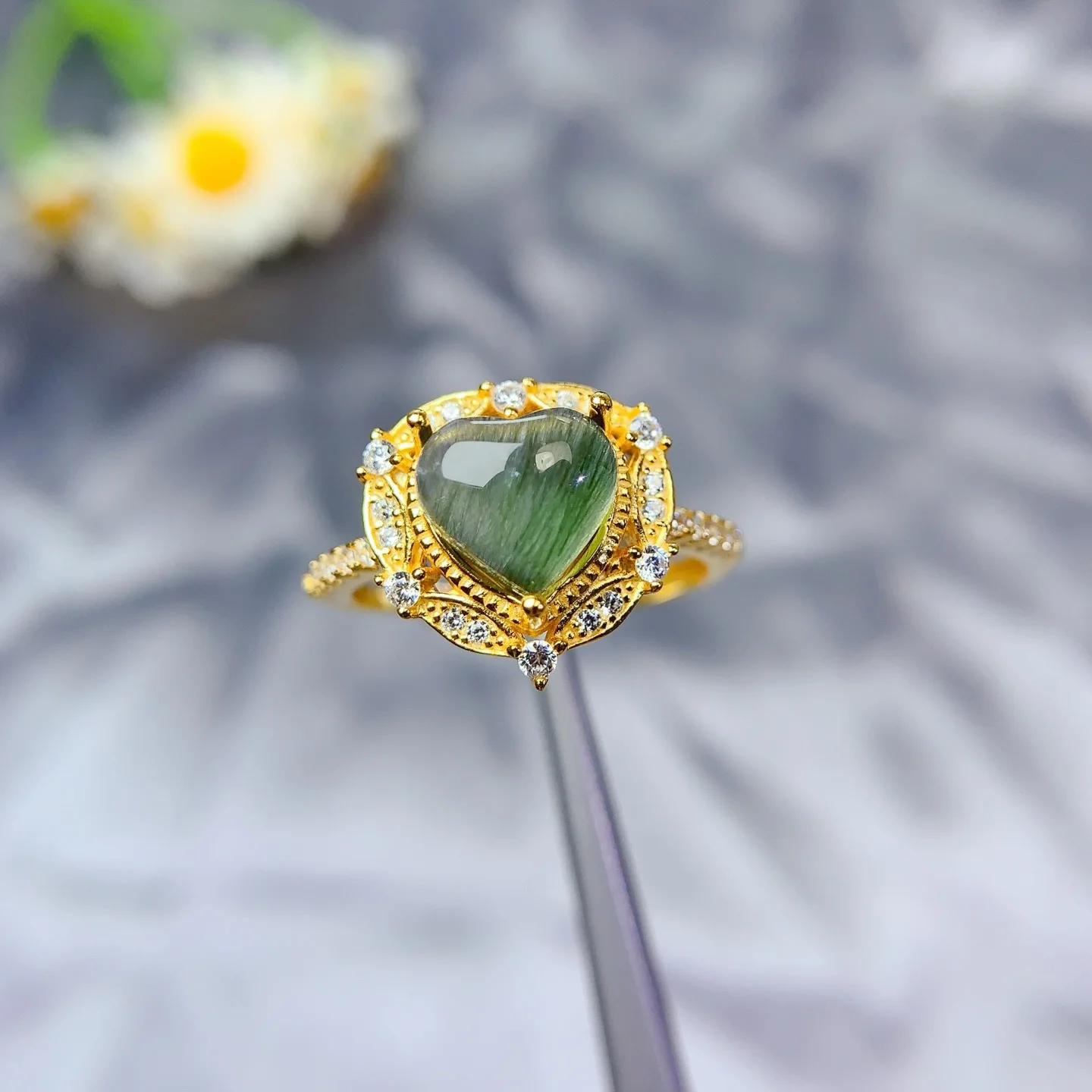 

KJJEAXCMY Boutique Jewelry Girl Natural Crystal Gemstone Pendant 925 Pure Silver Plated Gold Christmas Gift for Girlfriend Weddi