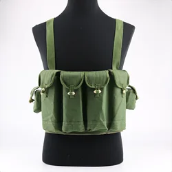 Chest Rig Training Gear Storage Bag Plate Carrier Adjustable Bandolier Pouch,Lightweight Detachable Belt with Multiple Pocket