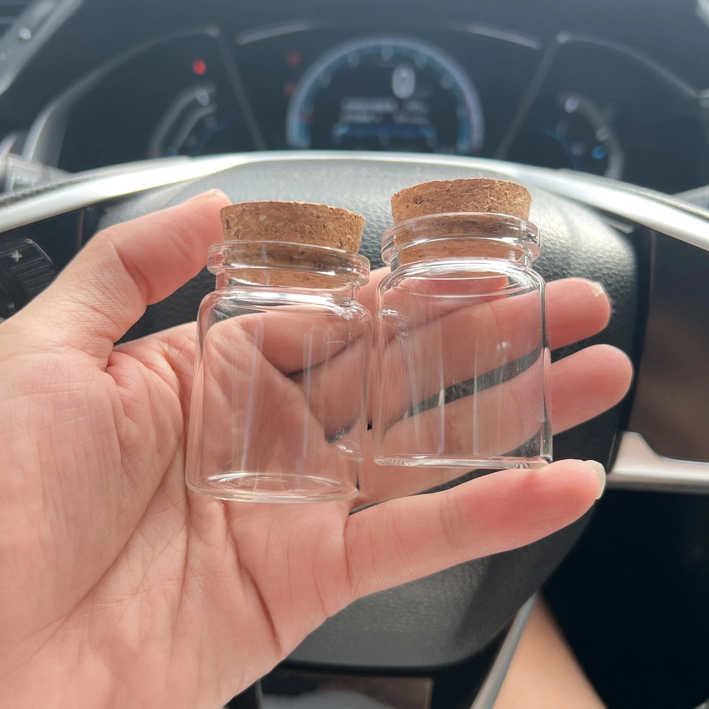 DIY Glazen Potten 12/18/24/36/48 PCS 30 ml Mini Wens Glazen Flessen kurk 37*50mm Tiny Kurk Transparant Glazen buis Decoratie - afbeelding 2