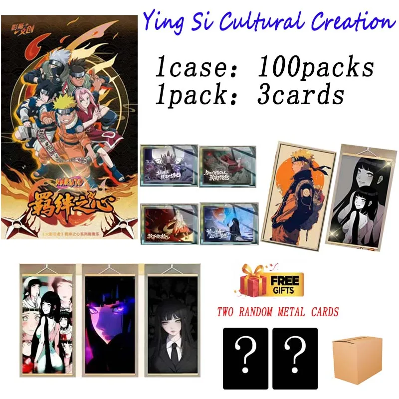 

Yingsi Wenchuang Naruto Collection Cards Booster Box Card Binder Match Attax Kids Toys Playing Cards Squid Game Tcg