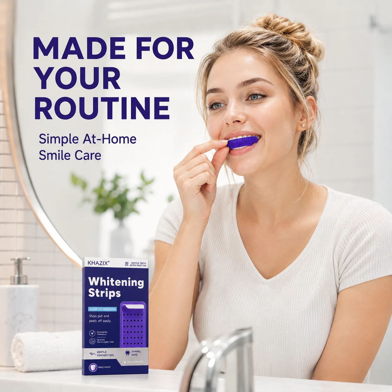 Patchs violets pour l'entretie - Teeth Whitening At Home avis et prix