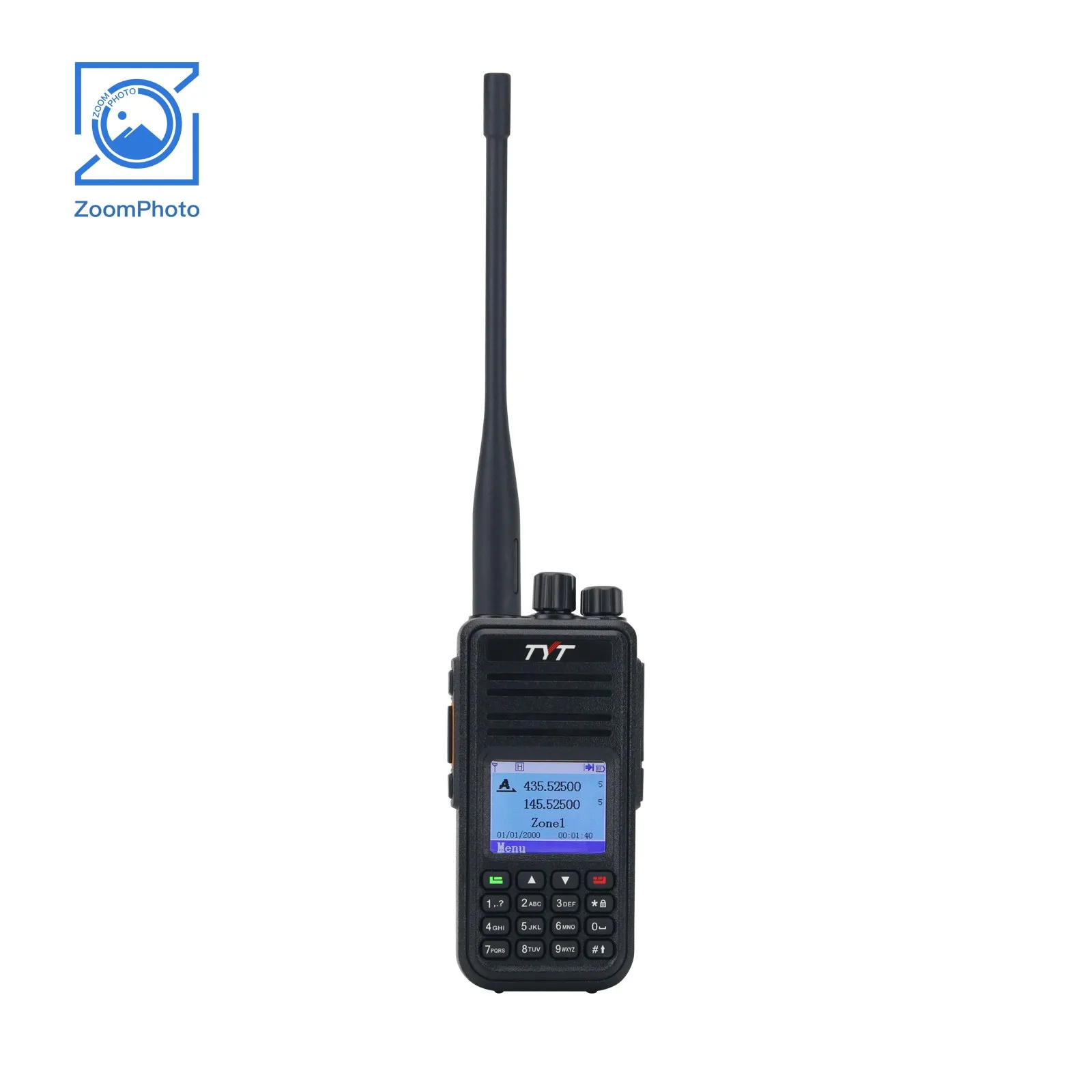 TYT MD-UV380 5W 5KM VHF UHF DMR Transceiver Walkie Talkie Handheld Transceiver w/ Programming Cable  GPS