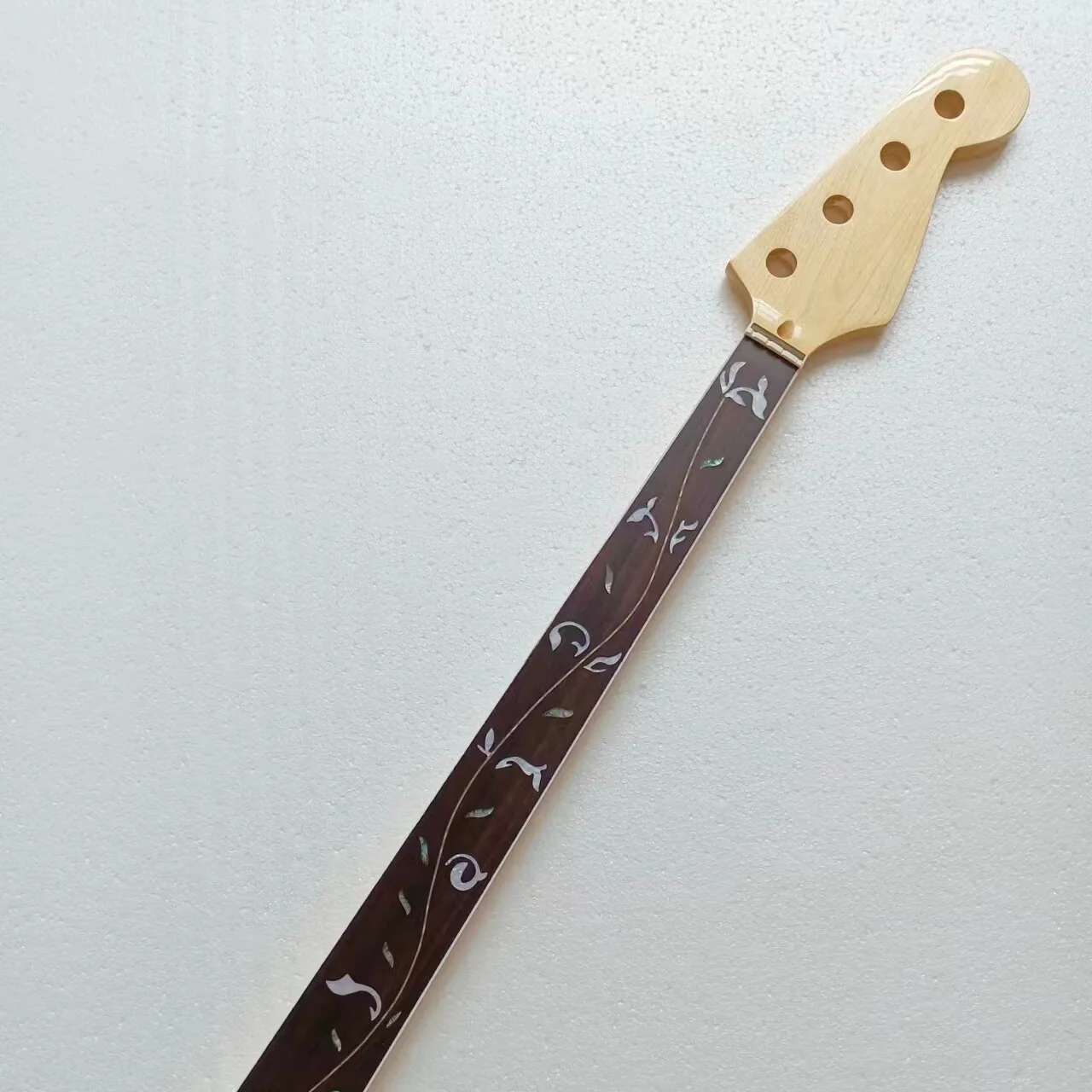 4 String Bass Neck For 20 Frets Fashionable Tree of Life Vine Inlay for DIY  New Replacement