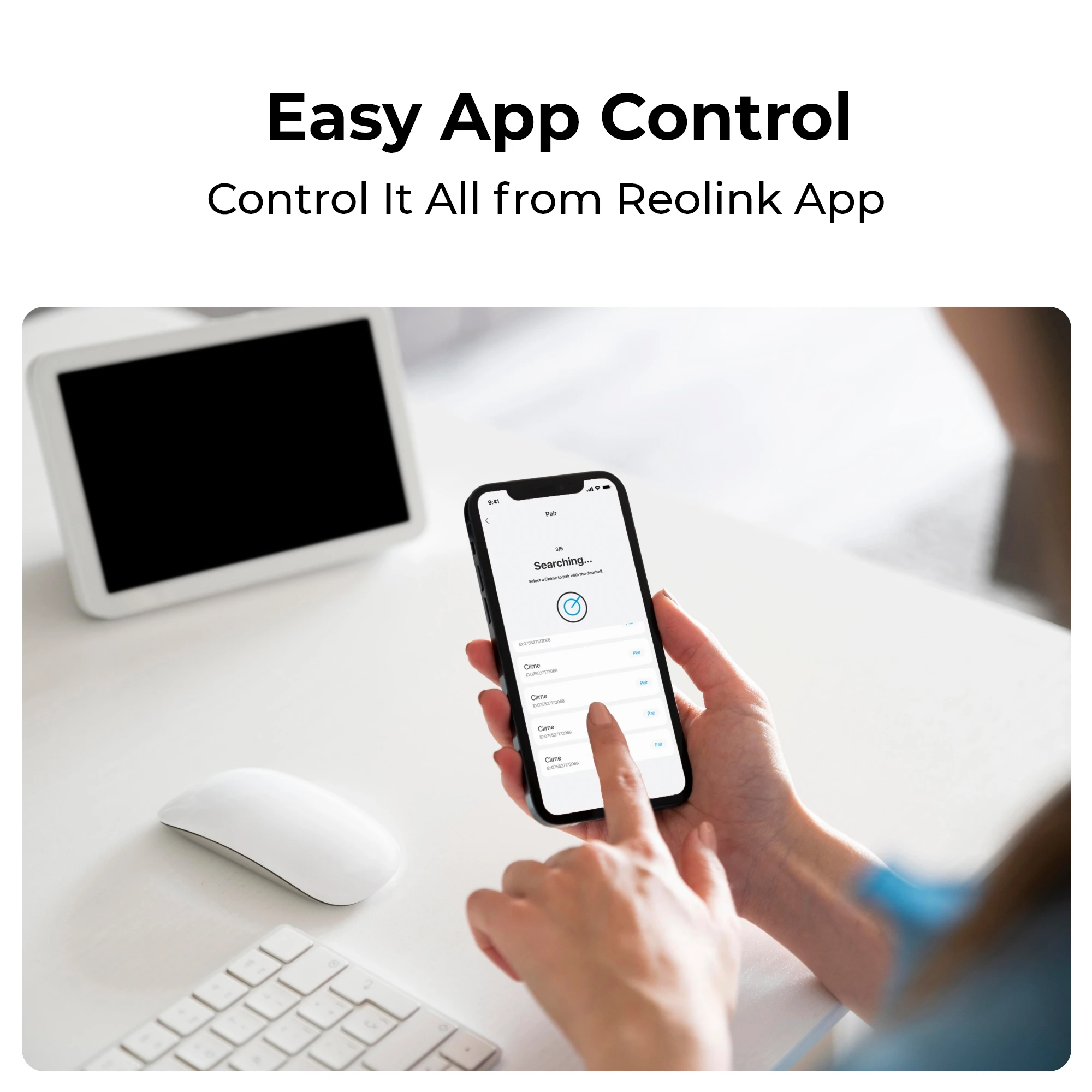 Reolink Chime Best Companion for Reolink Video Doorbell, Plug-in Solution Remote Control, Adjustable Ringtones, Volumes, Lights