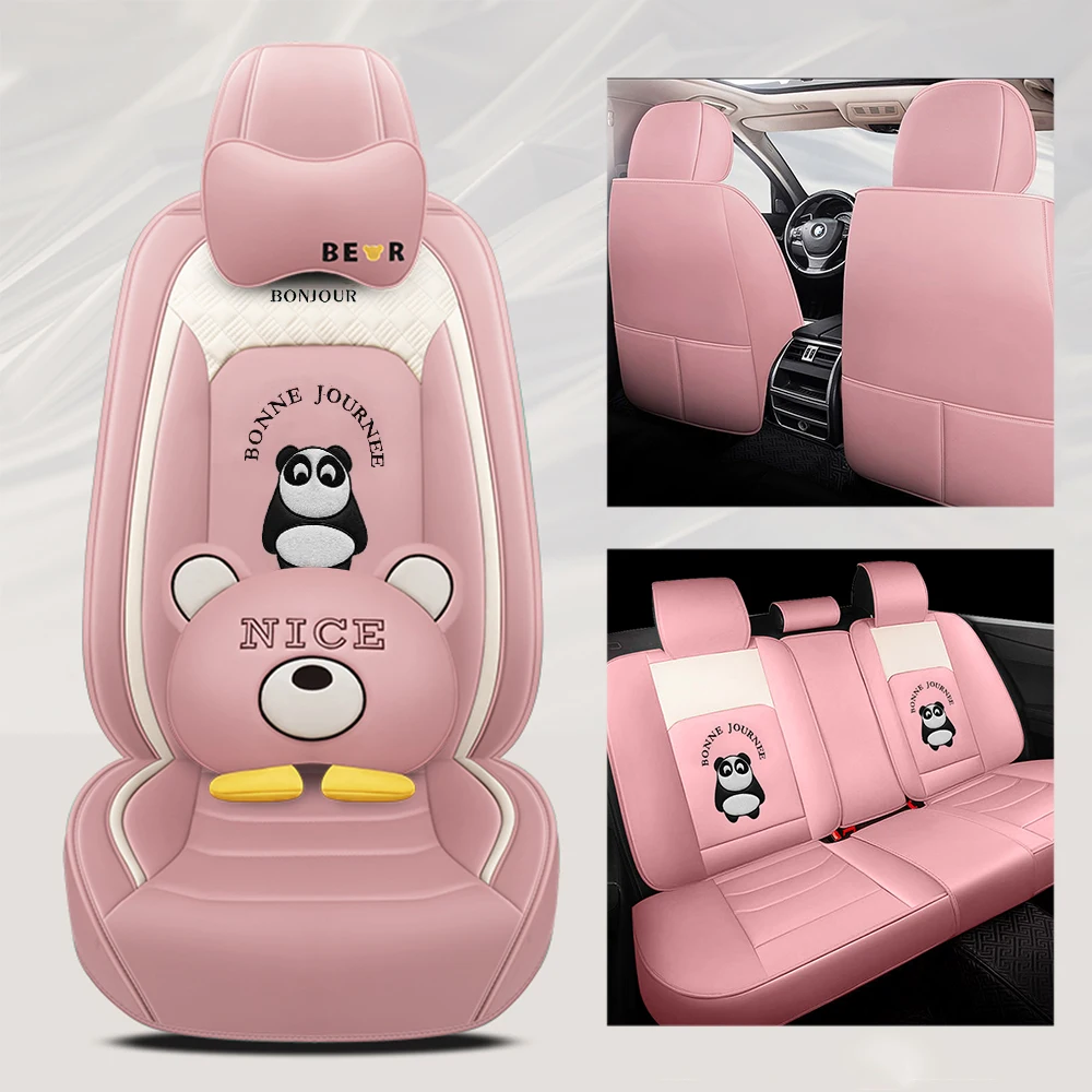 

Car Seat Cover for Women Luxury Cartoon Vehicle Seat Cushion Protector Chair Pad for Lady Universal for Four Seasons