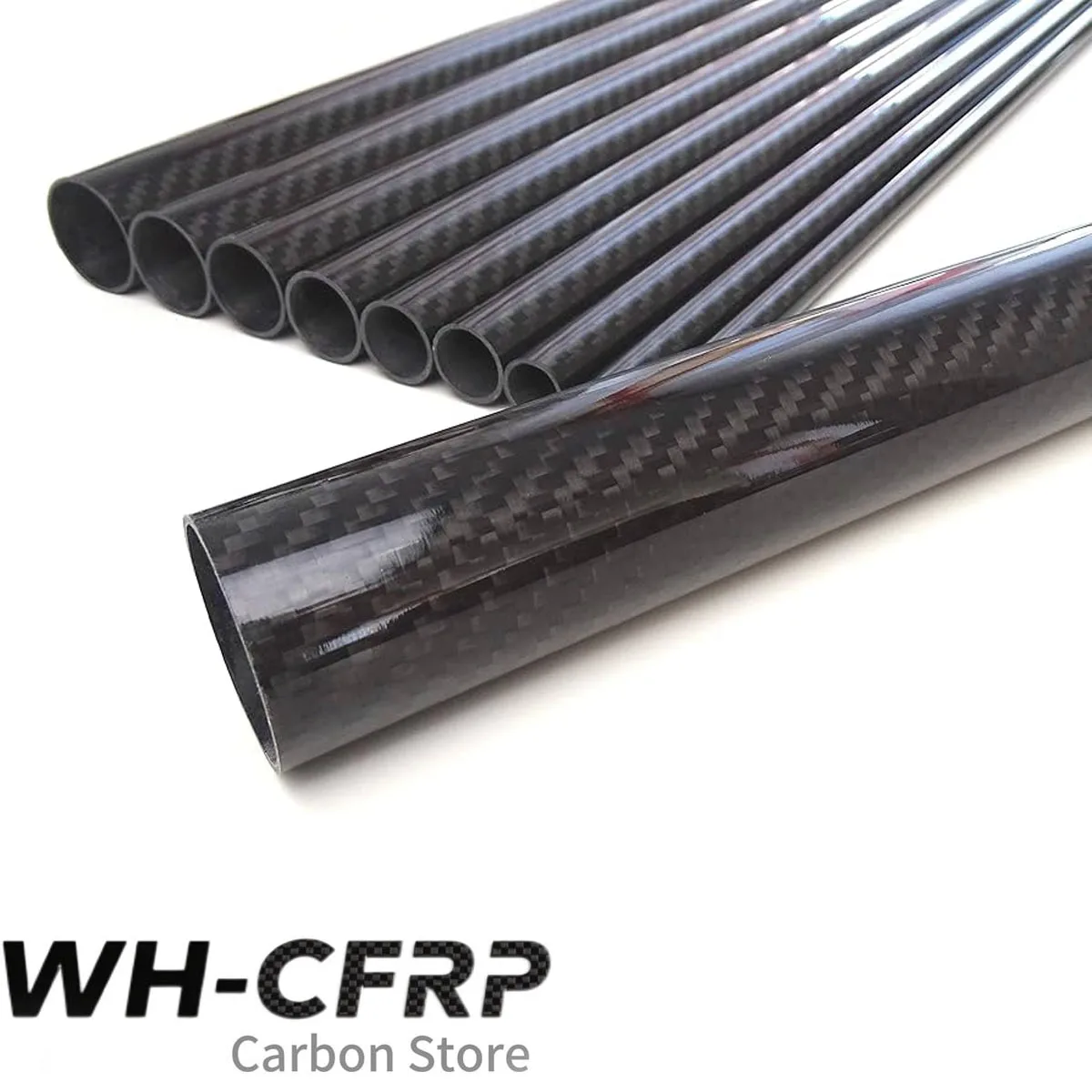 Carbon Fiber Tube 80mm 84mm 90mm 94mm 100mm 104mm OD 1000mm Length 3K Glossy Matte Pipe High Strength Lightweight for RC Drone