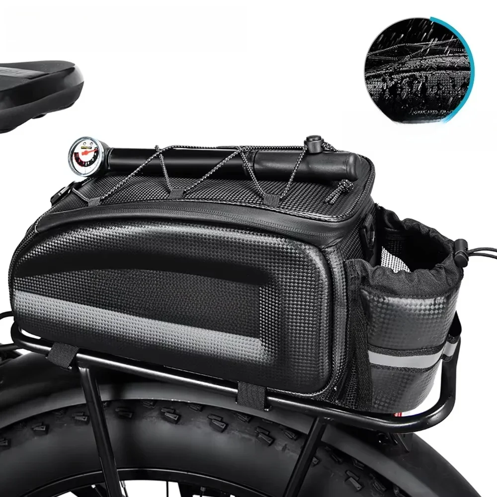 AliExpress NEWBOLER 8L Hard Shell Bike Trunk Bag Multi Functional Waterproof Bicycle Rear Seat Frame Bag Bike Shoulder Bag Bike Accessories