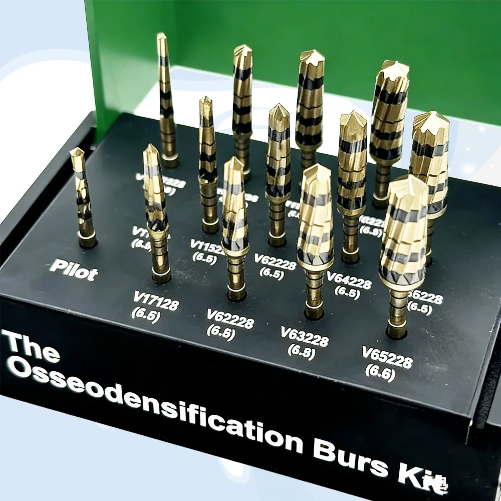 

Dental Implant System with Drivers, Osseodensification Burs, Drills, and Maxillary Sinus Lift Kit for Oral Surgery