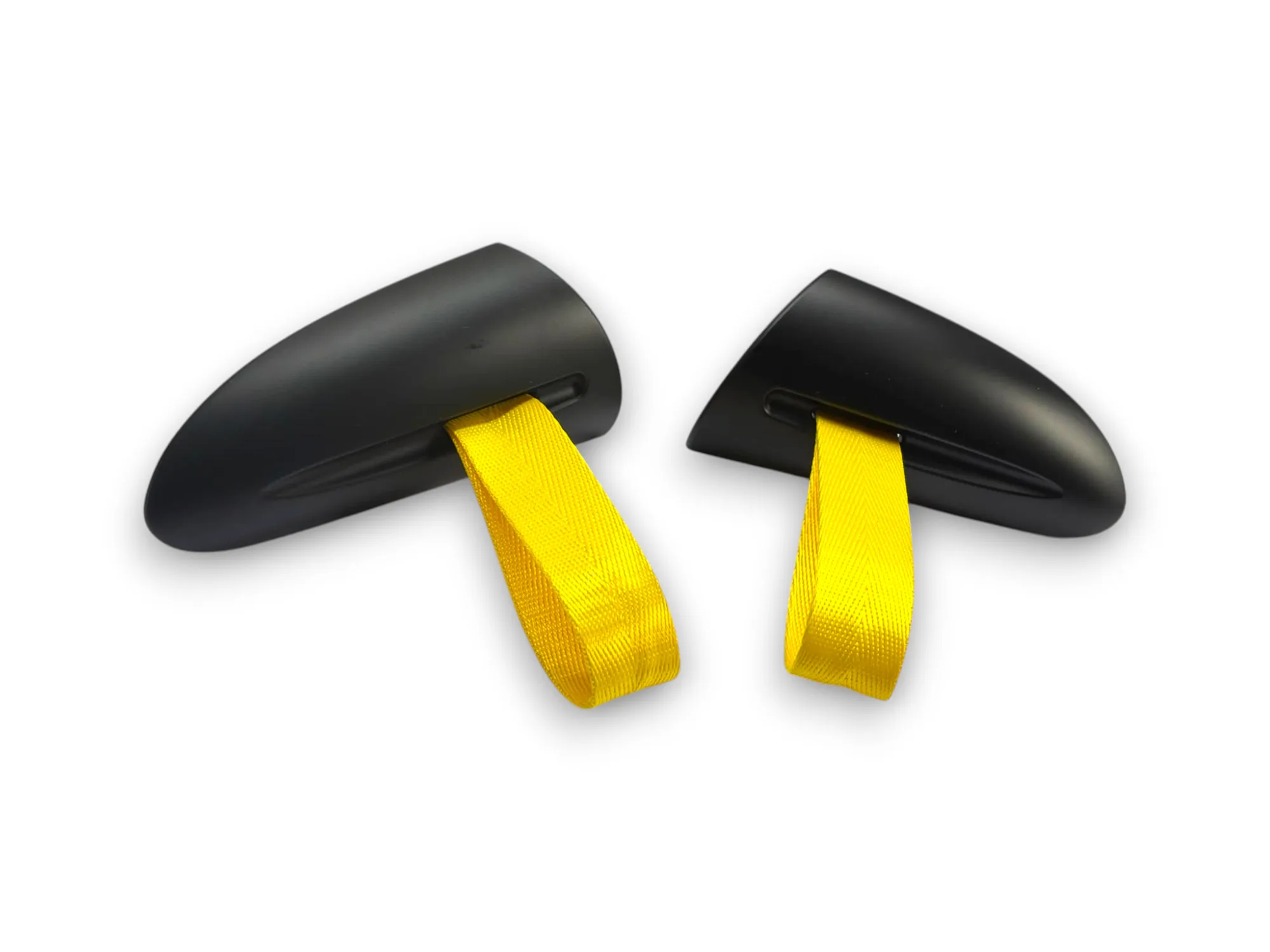 GT3RS Style Interior Handle Replacement - 1 Pair Handles with Red / Yellow / Black Straps For Porsche 997 911 987 Cayman Boxster - view 6