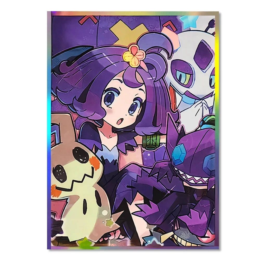60 pièces 67X92mm Asailuola Anime manchons de cartes pour MTG/PKM protecteur de carte à collectionner jeu de société protecteur de carte Photocard manches