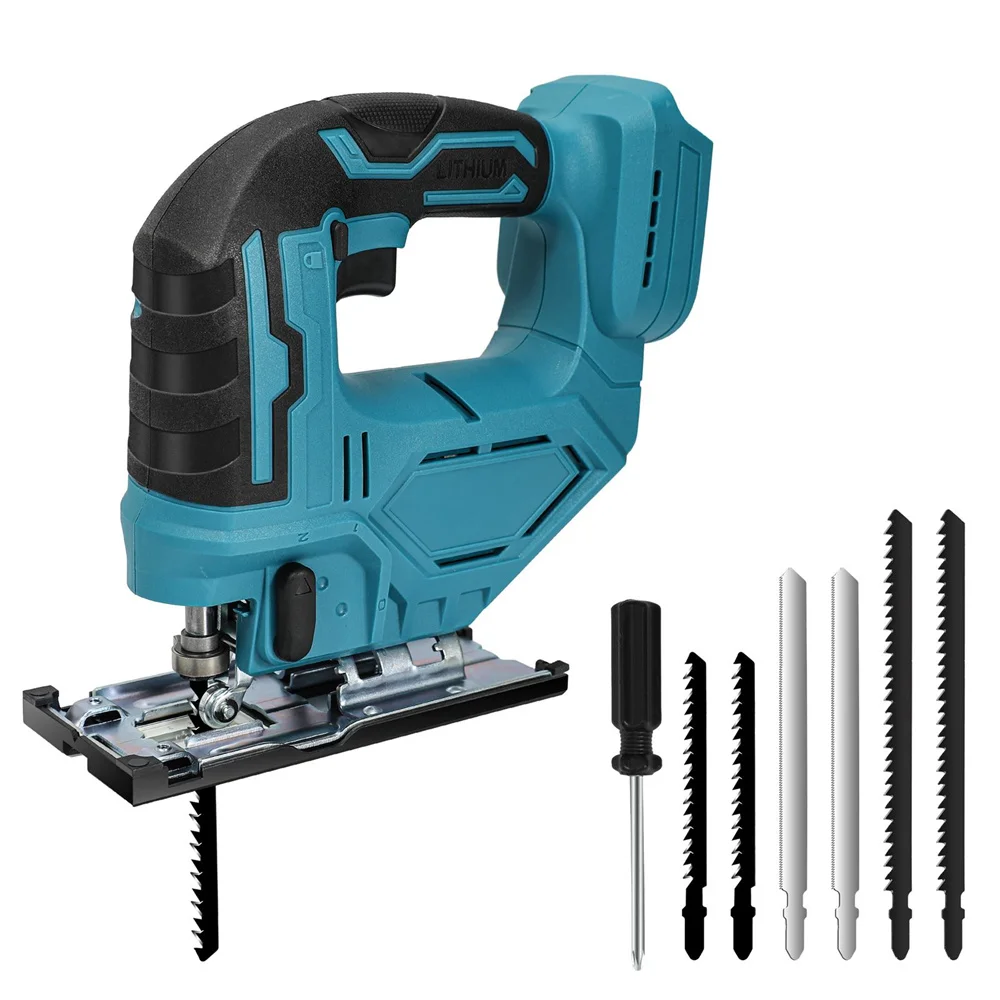 21V 65mm portable thread free electric jicksaw, RPM, multi-function calculation working tool, Makita battery 18