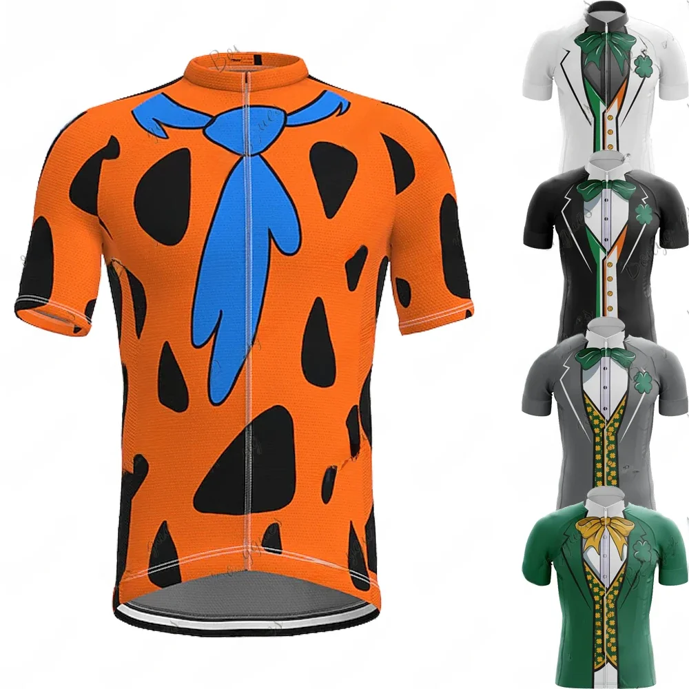 AliExpress Bouygues Gentleman Cycling Jersey Men MTB Maillot Shirts Bicycle Clothing Mountain Bike Men's T-Shirt Wear Summer Outfit Clothes Jumper