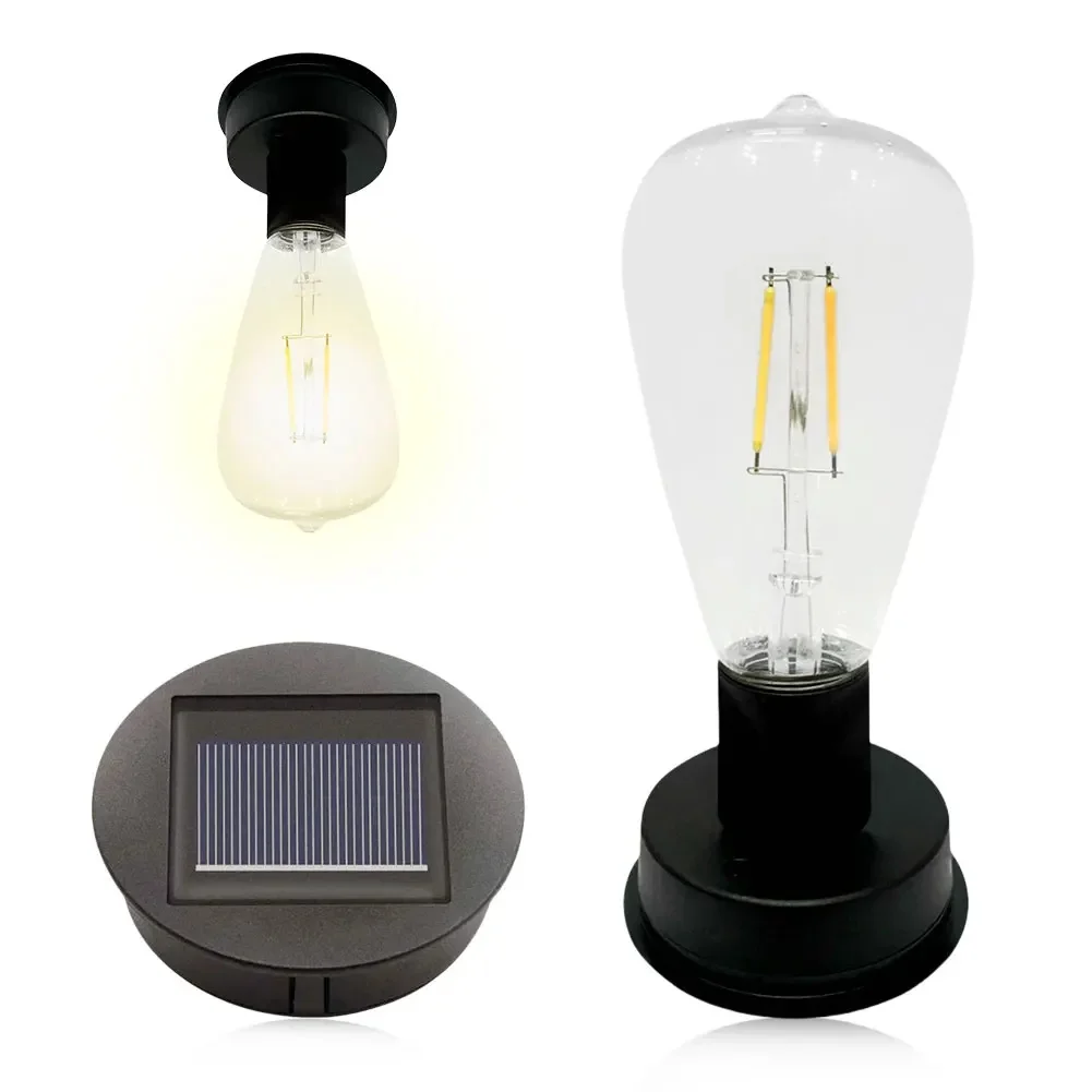 Solarlampvoet met LED-lamp Zonne-verlichting Vervanging Anto Aan en uit Sfeer Versier lichthouder voor buitentuin - afbeelding 2