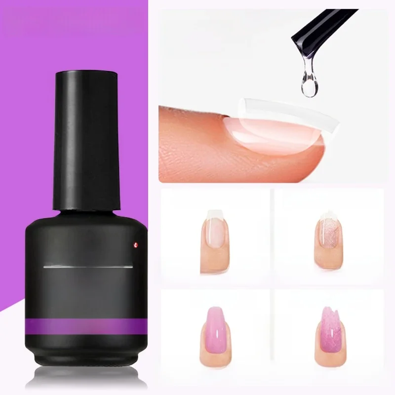 CHUNSHU 15ML couche de Base forte pour manucure hybride Nail Art Gel de Base Transparent longue durée renfort Semi Permanent