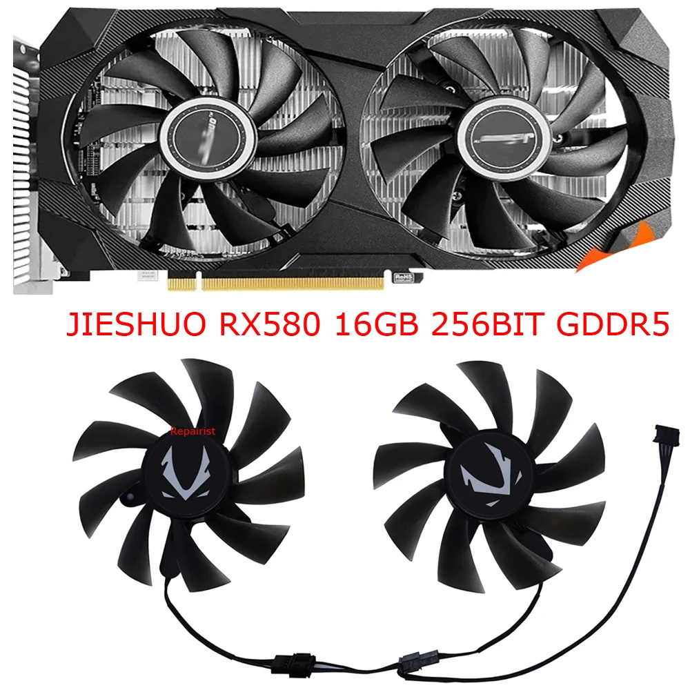 2Pcs/Set,GA92S2H,CF9015H12S,Video Cards Fan,GPU Cooler,For JIESHUO RX 580 8G,For JIESHUO RTX 3070 8g,JIESHUO GTX 1660 Super 6G