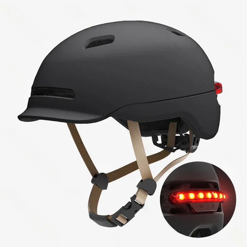 AliExpress NONE smart4u cycling helmet with tail light led road electric bike helmet for men/women city urban bicycle helmet brake light IPX4