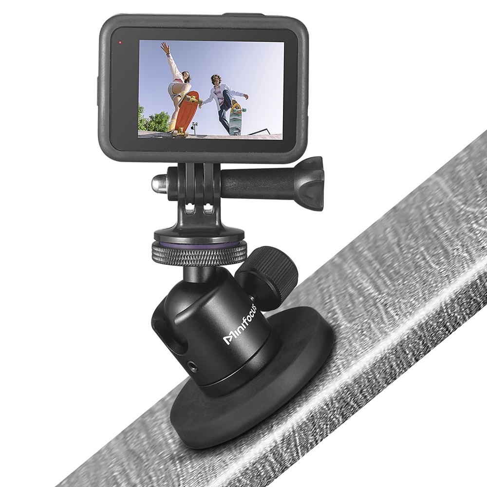 Magnetic Tripod Ball Head Stand for Gopro 7 8 9 10 11 12 Action Camera Smartphone Vlog Base Bracket Light Magnet Mount Holder