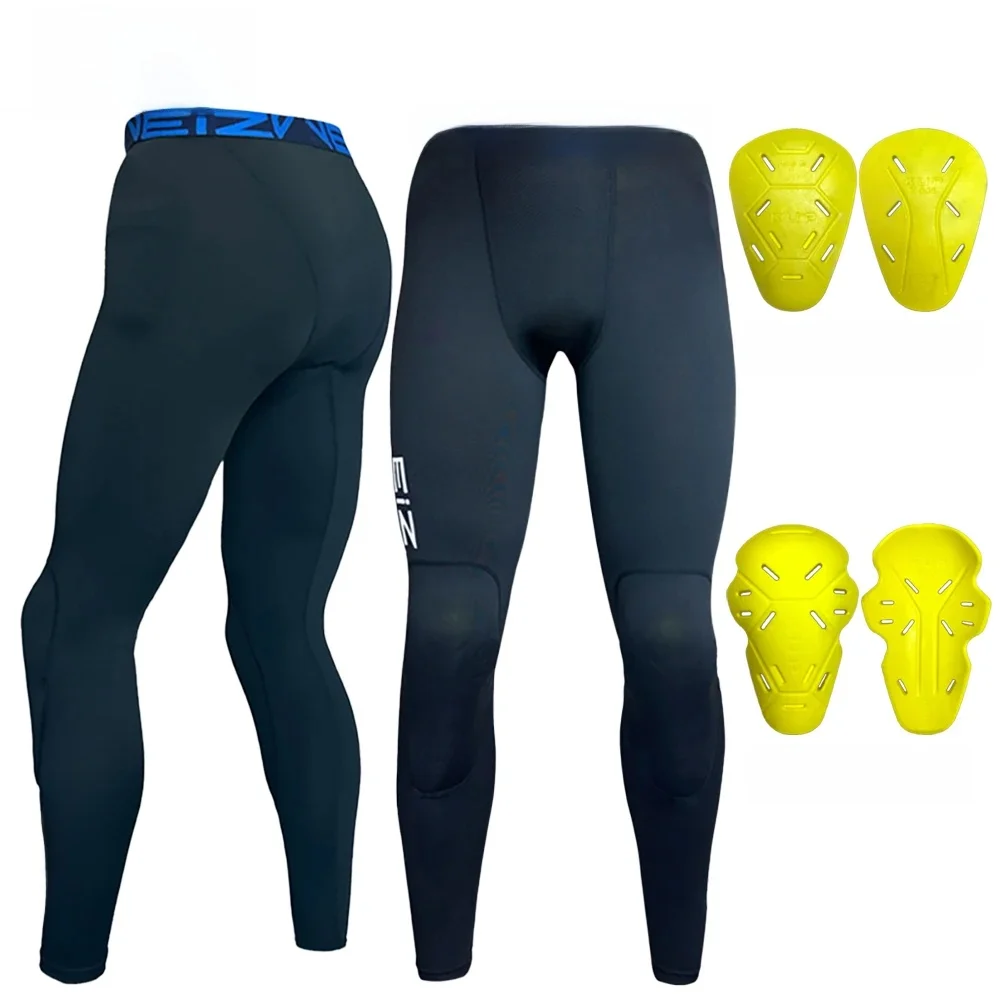 Motorcompressiebroek Zomer Motorrijden Ademende beschermende broek Outdoor Off-road motorcross met CE-kniebeschermers - afbeelding 2