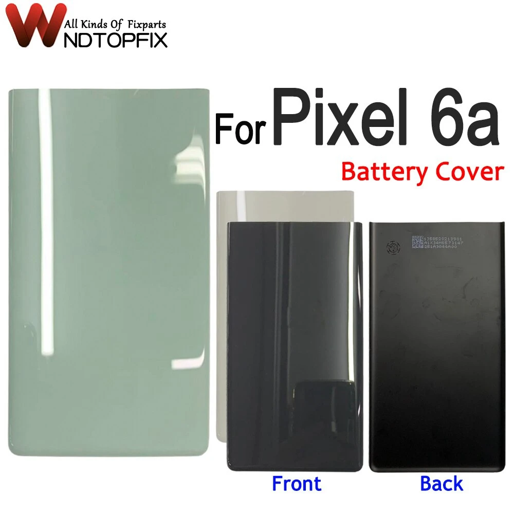 High Quality For Google Pixel 6A Back Battery Cover GX7AS GB62Z G1AZG Door Rear Glass Battery Cover For Google Pixel 6 A Housing