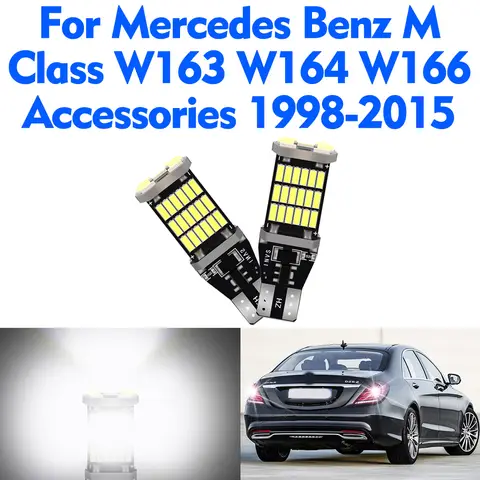 2x T15 W16W LED-backljus Canbus utan fel för Mercedes Benz M-klass W163 W164 W166 tillbehör 1998-2015 backljus 10 best sales Mercedes W163 tillbehör - №10