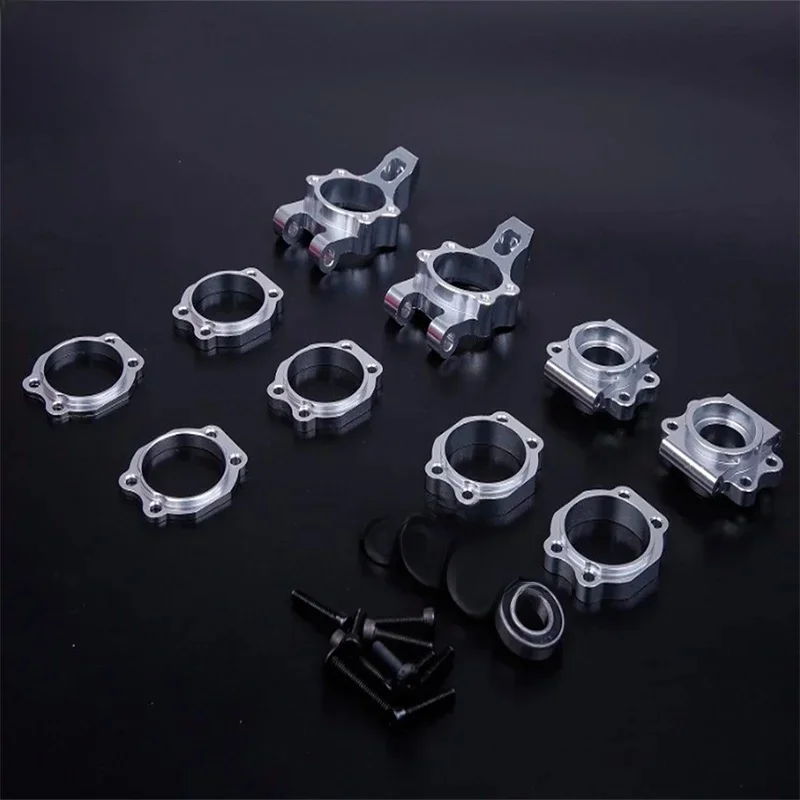 Rc Auto Metalen Achter- of Voorwiel Hub Carrier Set voor 1/5 HPI ROVAN ROFUN Kingmotor GTB Racing BAJA 5B 5T 5SC Onderdelen - afbeelding 2