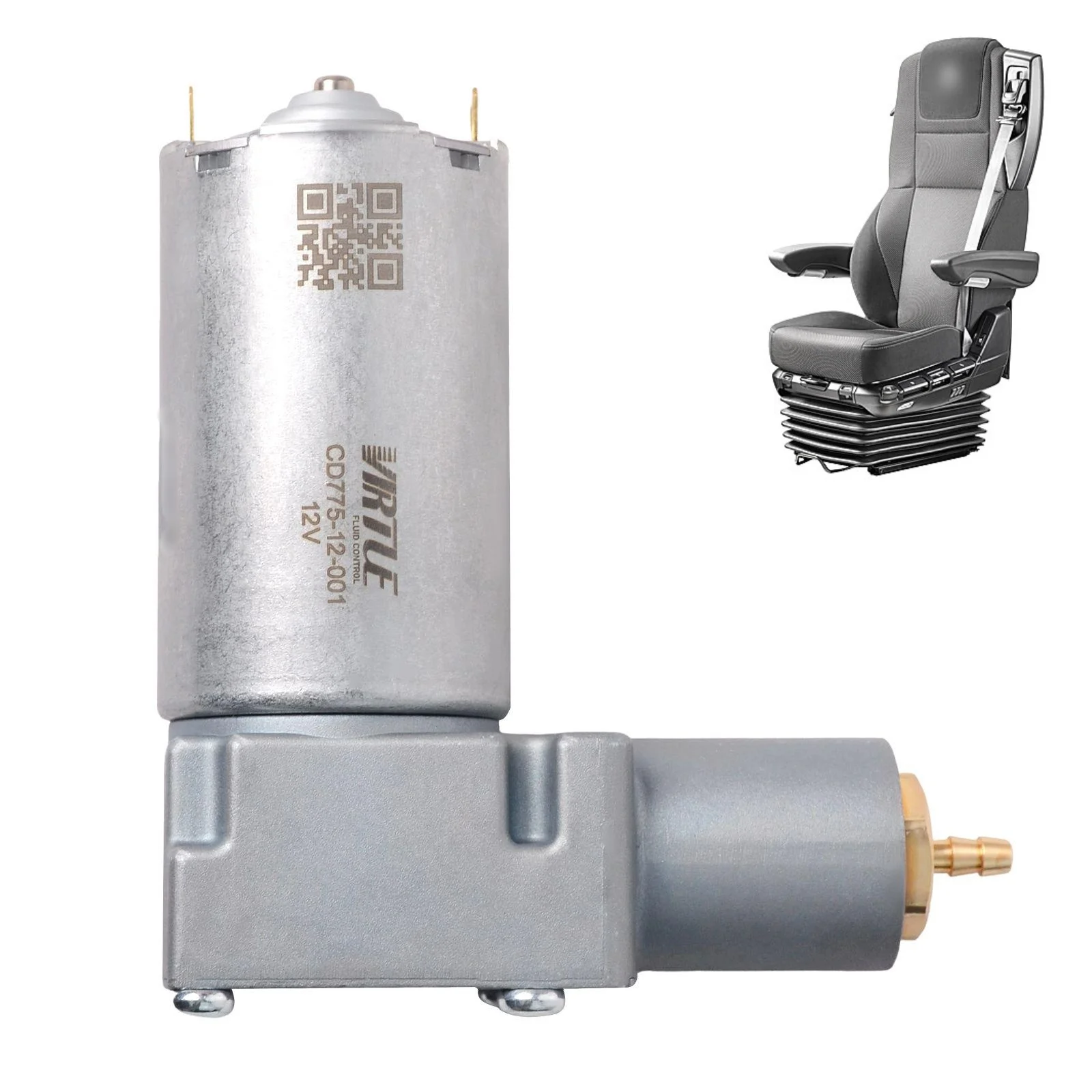 Image of Sitzfederungsluftpumpe 12V Hochleistungsgerät für Grammer Chicago Traktor Gabelstapler Bagger Stoßdämpfer