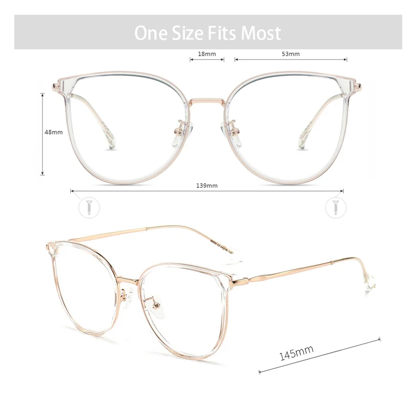 KANSEPT Fashion Women Round Big Face Cat Eyeglasses Frames High Quality Myopia Prescription Glasses Men Vintage