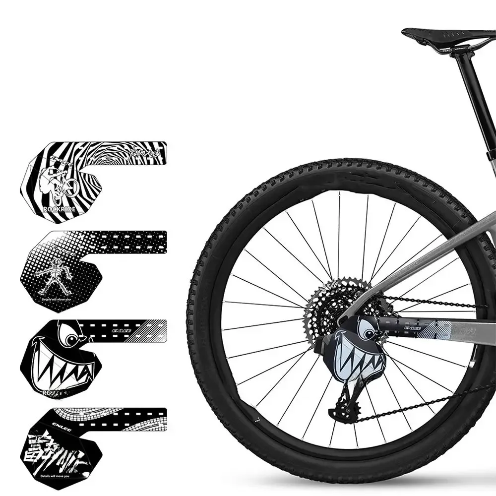 AliExpress Black Bike Rear Derailleur Guard Plate PP5 Repair Bicycle Fender Bike Accessories Mud Prevent Protective Plate Outdoor Sports