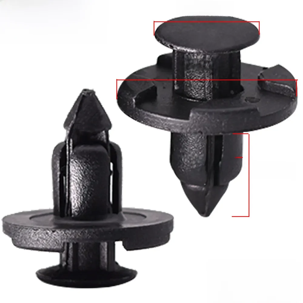 10/20/50szt 8mm Zapięcia samochodowe Nity Klipsy Zderzak samochodowy Panel drzwi Błotnik Klips ustalający do Nissan Car Trim Clip Grill Clip — zdjęcie 2