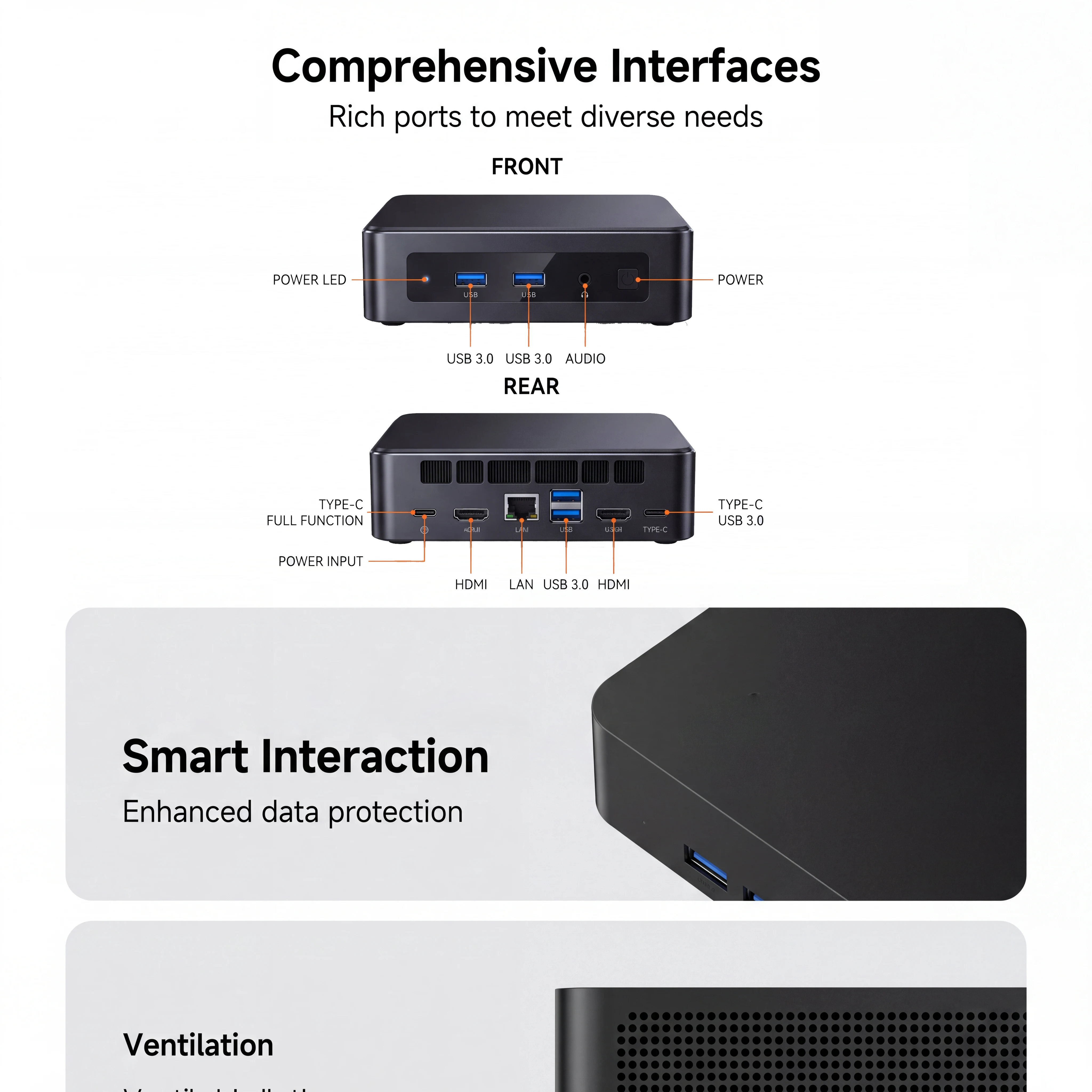 New Mini Pc Intel Core I3 6100U Windows 11 16Gb Ram 512Gb 2Tb Ssd 4K Type C Mini Pc Computer Wifi 6