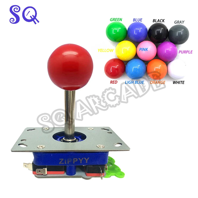 Pandora Arcade Machine 2 Player DIY Kit with Chrome Push Button and Zippy Joystick Family Version Cable for Pandora Cabinet