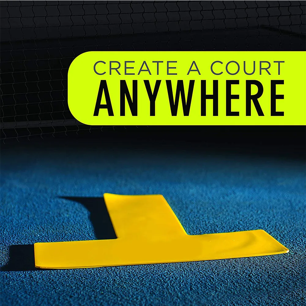 Professional Pickleball Court Marker Sticker Set Tennis Court Sign with Tape Measure for Tennis Pickleball Auxiliary Accessories