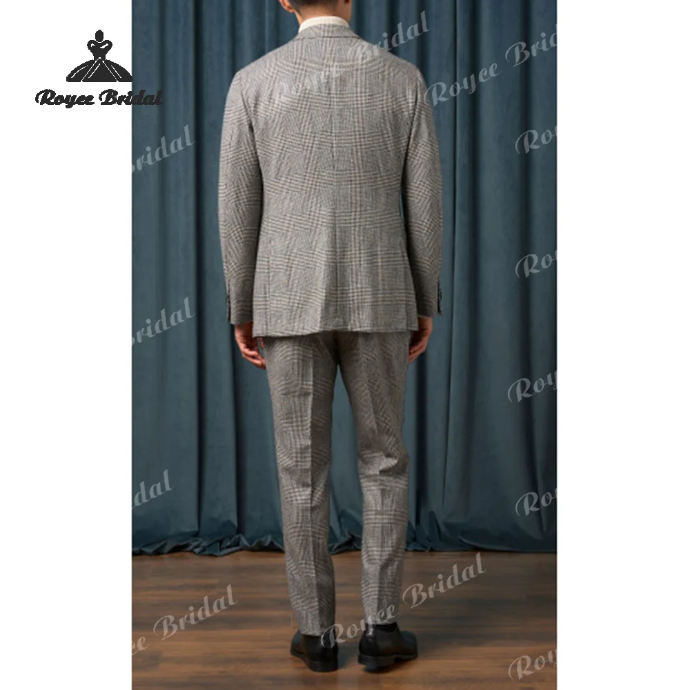 Two Piece Notch Lapel Men's Suit Wedding 2026 Single Breasted With Double Buttons Casual Business Party costume homme mariage
