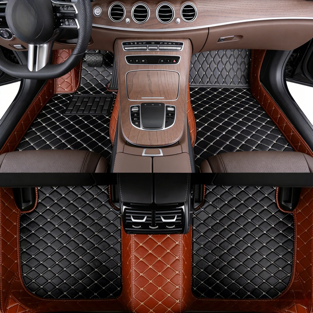 Tapis de sol de voiture en cuir 3D Surround, pour Skoda Octavia iV Ambition NX 1.5L 2019-présent, 5 places, antidérapants, résistants aux intempéries, résistants à l'usure