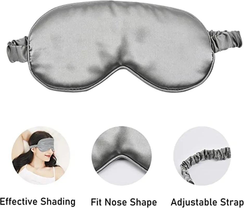 Imitated Silk Sleep Eye Mask Shading Eye Patch Portable Travel Relax Eyepatch Lunch Break Eye Cover Night Health Sleeping Shield