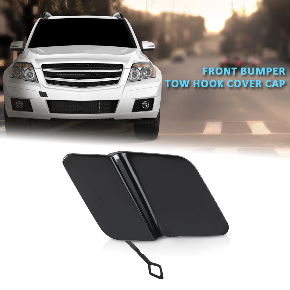 

Крышка фаркопа переднего бампера 2048850224, подходит для Mercedes Benz Glk300 2008-2013 гг., черный пластиковый колпачок для буксировки прицепа автомобиля из ПК