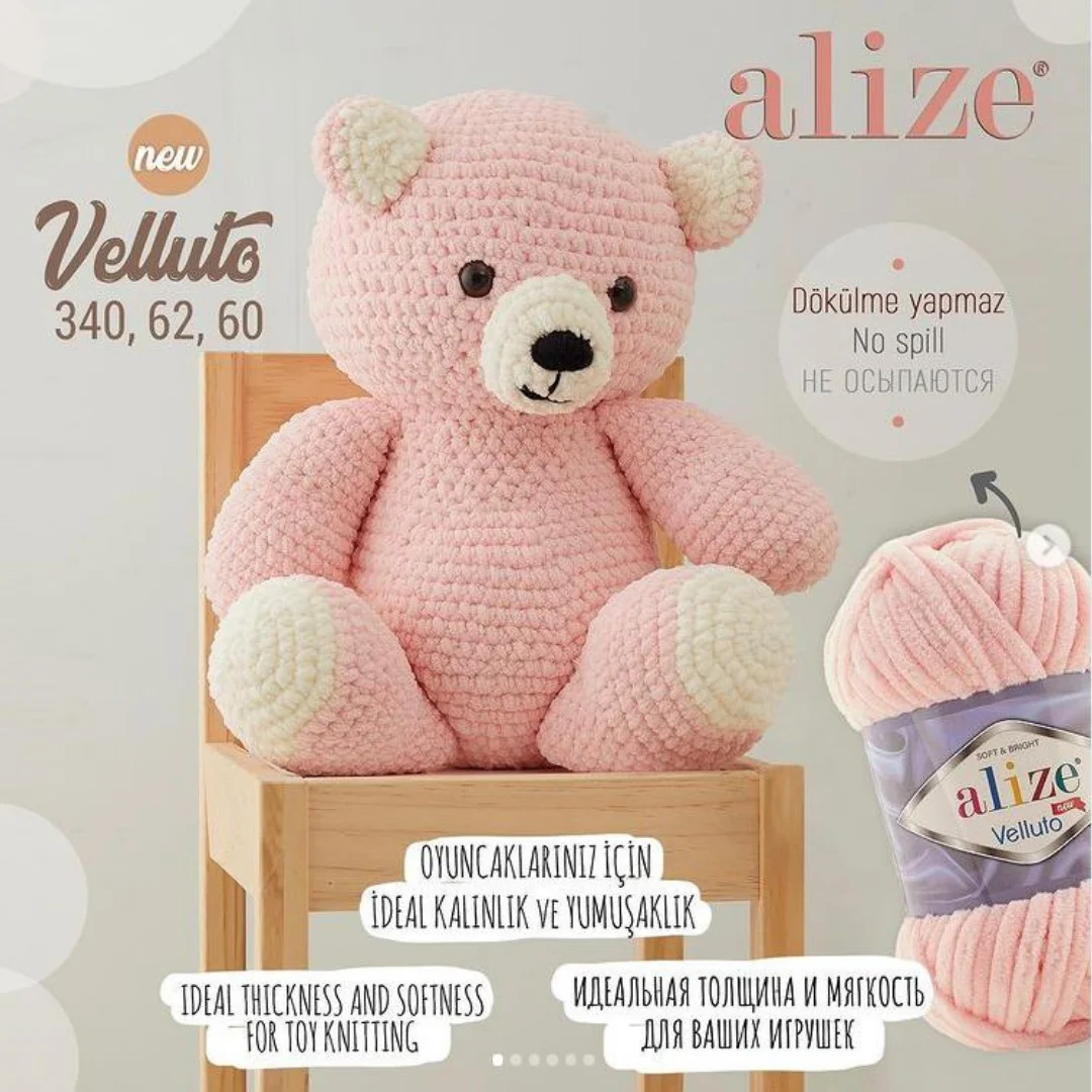 Alize Velluto 100 Gr miękkie ciepłe aksamitne przędzy dzierganie ręczne szydełkowanie DIY Amigurumi dziecko dzianiny szalik koc ponczo czapki