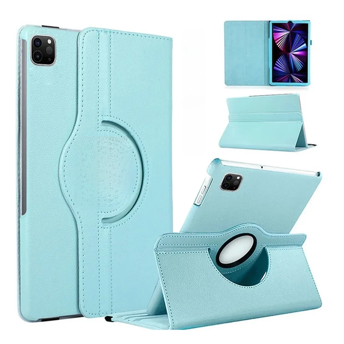 Obrotowe etui 360 dla iPada Air Pro 2024 MINI 3 4 5 6 7 8 9 10 generacji 10,9 10,2 11 12,9 13 cali Skórzany pokrowiec na tablet z podstawką — zdjęcie produktu 7