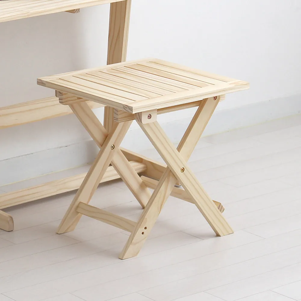 Oliving Wood Foldable Table Stool