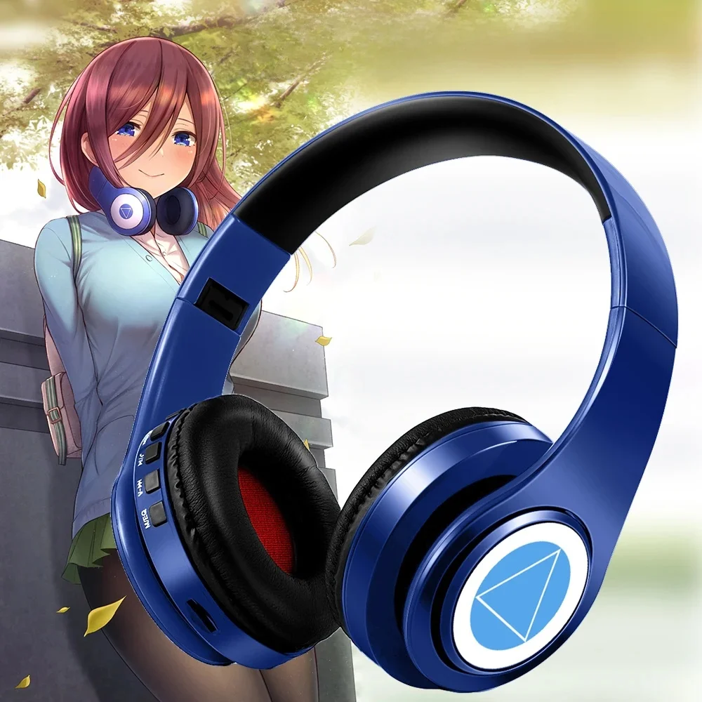 Miku Nakano Sanjiu Cosplay zestaw słuchawkowy Bluetooth 5.0 słuchawki douszne Stereo Anime na telefon komórkowy — zdjęcie produktu 7