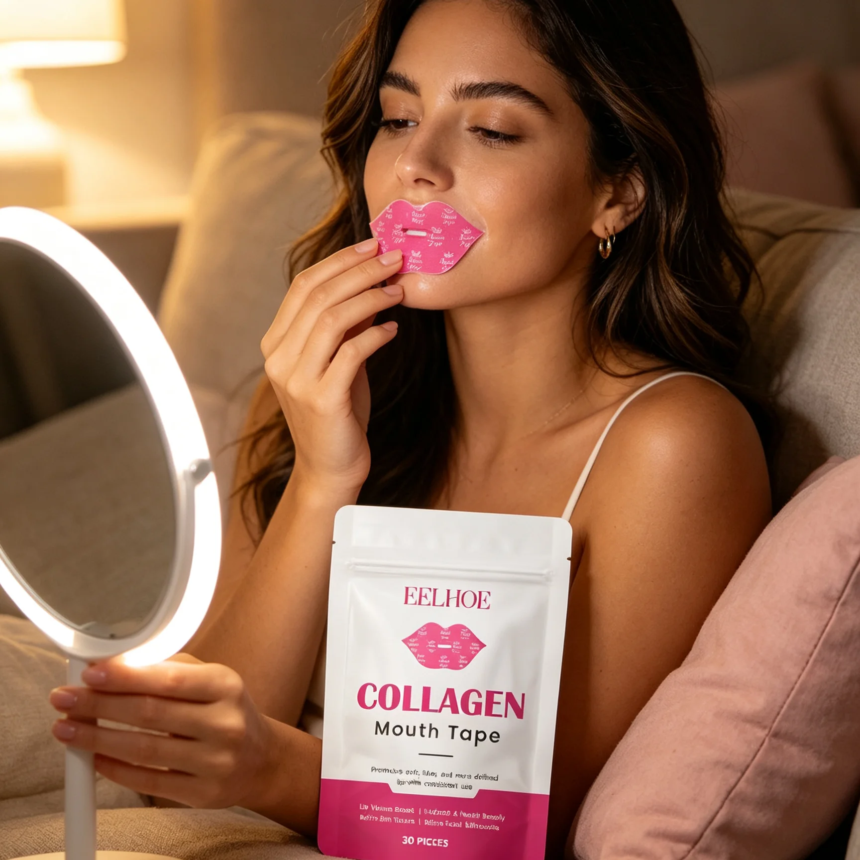 EELHOE コラーゲンマウステープ ピンク リッププランピ - Skincare Pink のレビューと価格
