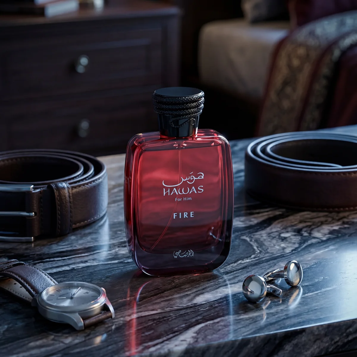100ML Hawas Fire Eau De Parfum For Men Arabian Woody Long Lasting Fragrance Ideal Gift view 5