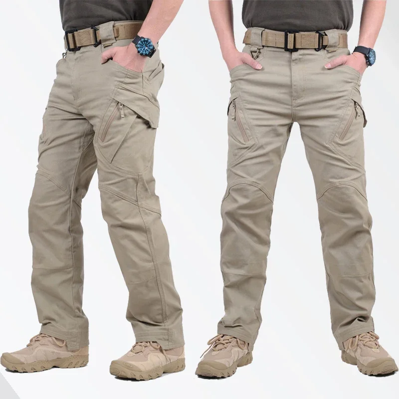 IX9 City Military Tactical Pants Men SWAT Combat Army Pants Casual Men Hiking Pants Outdoor Trousers Cargo Waterproof Pants 5XL — zdjęcie 2