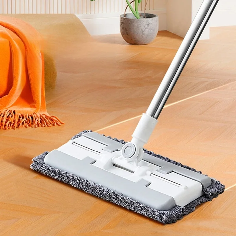 Vadrouille à serviettes pour le visage à clipser, vadrouille électrostatique pour dépoussiérage, vadrouille en papier jetable pour lingettes nettoyantes/sec/tissu