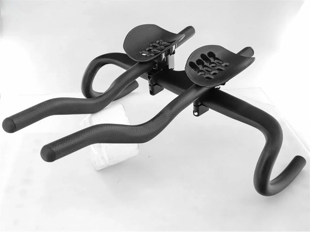 AliExpress kocevlo New Special-shaped Clamp Road Fixed Gear Bike Triathlon Time Trial 3K Full Carbon Bicycle Extended TT Rest Handlebar Carbon Bar