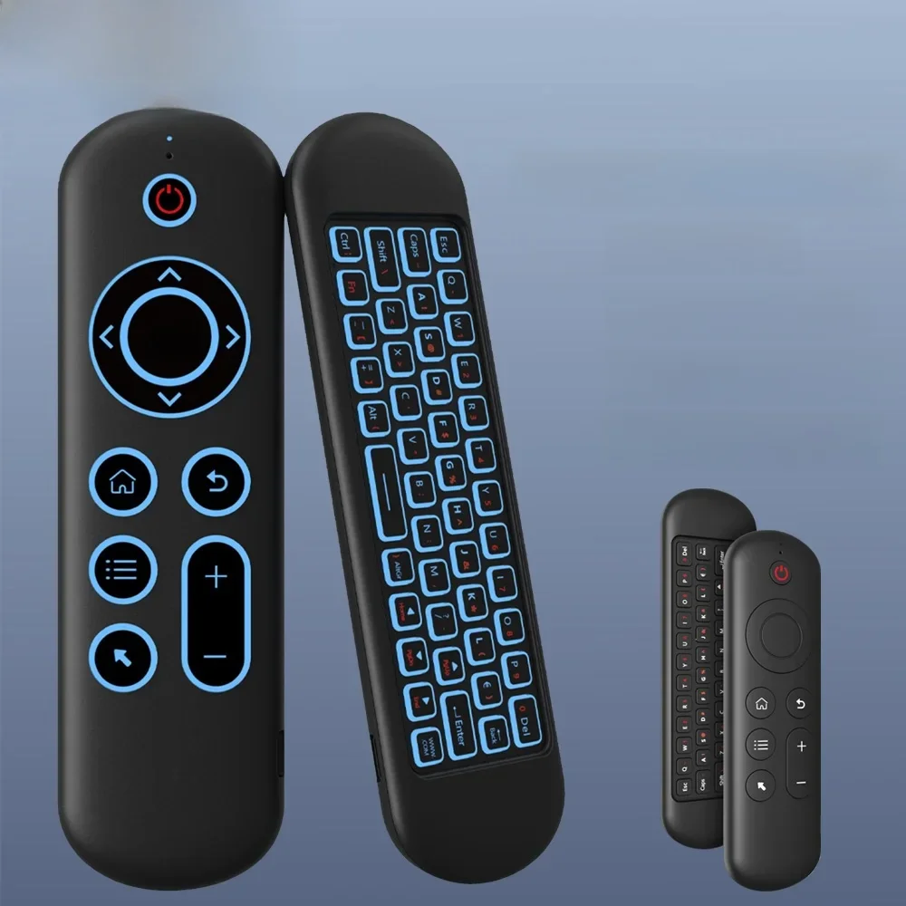 Zapasowy pilot M5 z 7-kolorowym podświetlanym bezprzewodowym klawiaturą Air Mouse 2,4G do telewizora z systemem Android, systemu Windows — zdjęcie 2