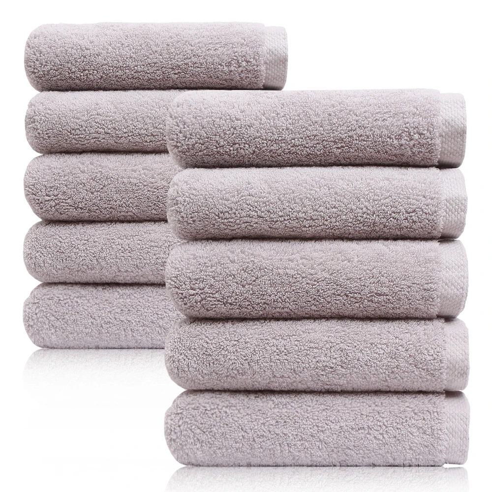 Cotton Living 40 can 200g 100% hotel towel, light gray 5 sheets/10 sheets, shower towel, soft towel Hotel Bathroom Shower Towels